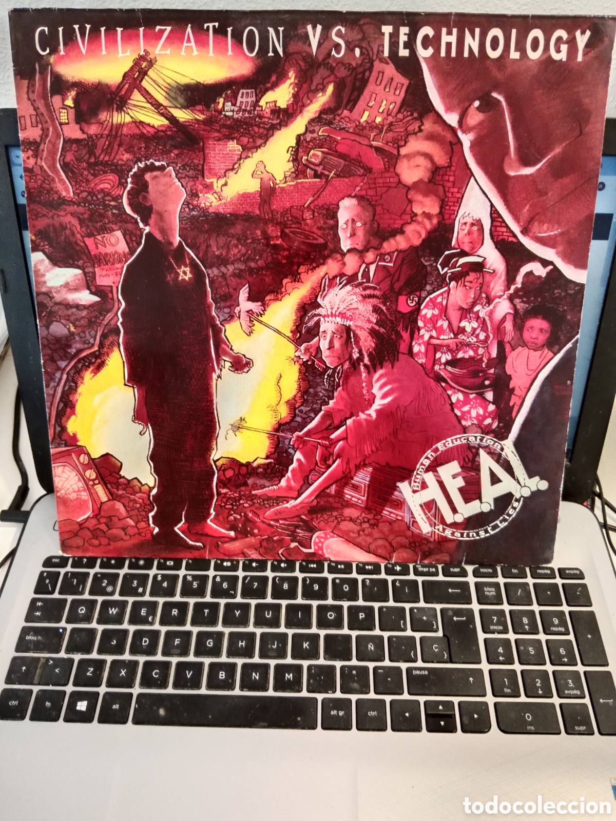Discos de vinilo: H.E.A.L. - Civilizati&oacute;n VS technology (Europa 1991) - Foto 1
