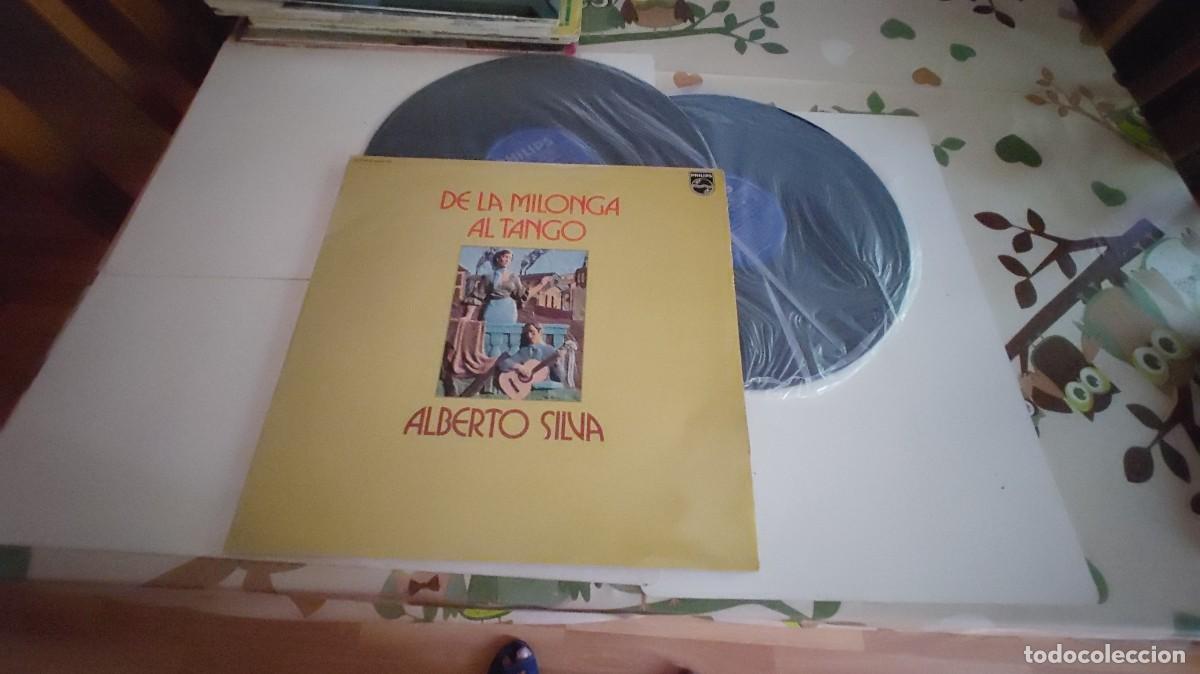 Discos de vinilo: ALBERTO SILVA-LP DOBLE DE LA MILONGA AL TANGO-GATEFOLD-NUEVO - Foto 1