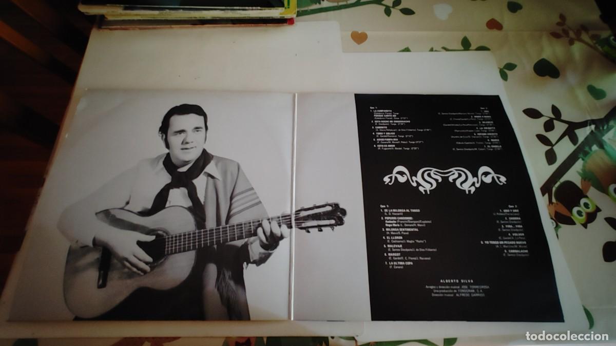 Discos de vinilo: ALBERTO SILVA-LP DOBLE DE LA MILONGA AL TANGO-GATEFOLD-NUEVO - Foto 2