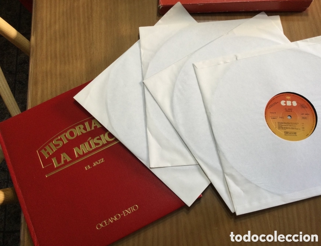 Discos de vinilo: 4LP + Libro La m&uacute;sica elegida - El Jazz - Foto 2