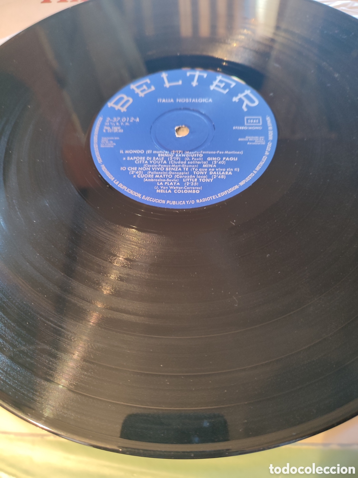 Discos de vinilo: Italia Nost&aacute;lgica - Varios Belter - Foto 3