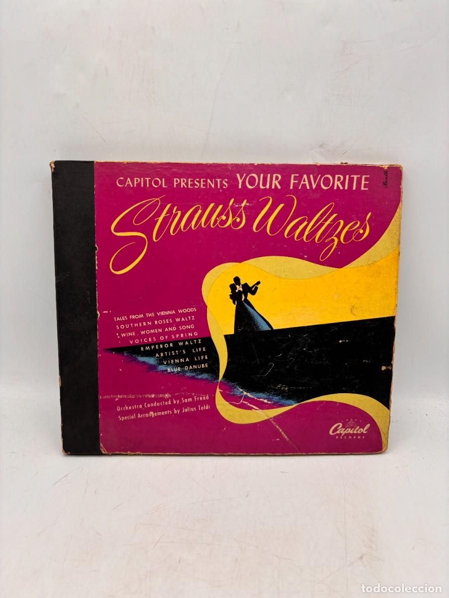 Vinyl-Schallplatten: CAJA BOX CON 4 LP - YOUR FAVORITE STRAUSS WALTZES - CAPITOL -