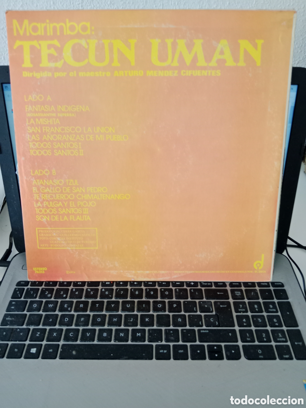 Discos de vinilo: Marimba Tecun Uman - Folklore Maya 4 (Guatemala 1976) - Foto 2