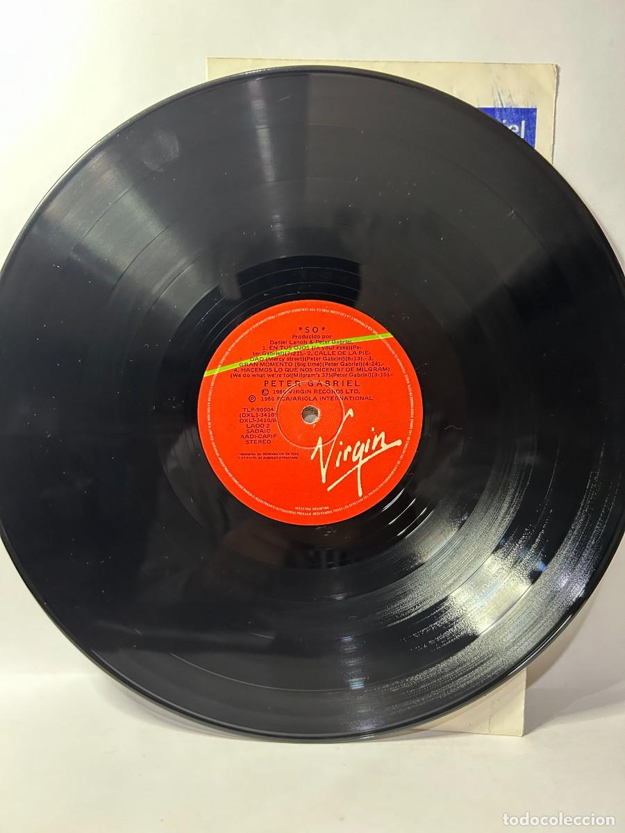 Discos de vinilo: PETER GABRIEL - SO - TLP-90004 / CON INSERT - 1986 - Foto 2