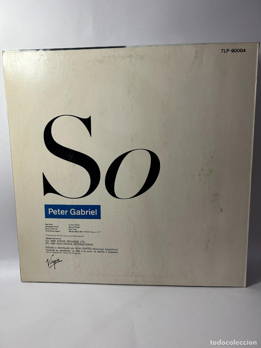 Discos de vinilo: PETER GABRIEL - SO - TLP-90004 / CON INSERT - 1986 - Foto 4