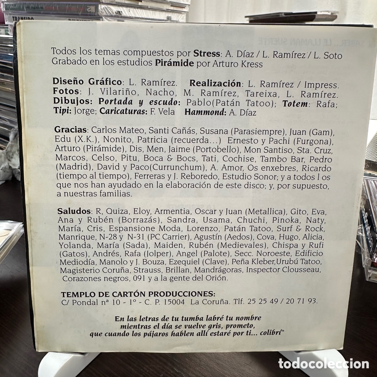 Discos de vinilo: Stress - El Sabor Del Veneno (7&rdquo;, Single) - Foto 4