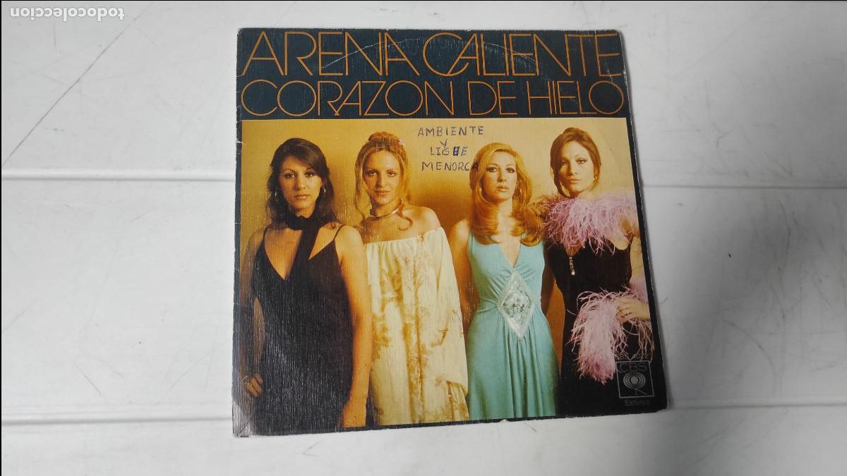 Discos de vinilo: SINGLE ARENA CALIENTE - CORAZ&Oacute;N DE HIELO - Foto 1