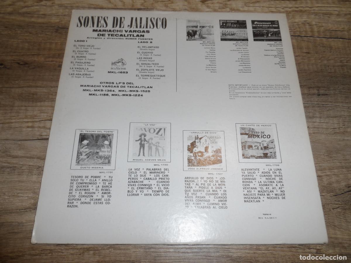 Discos de vinilo: Mariachi Vargas De Tecalitlan &ndash; Sones De Jalisco - Foto 2