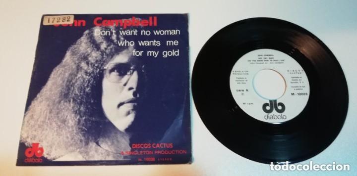 Discos de vinilo: John Campbell - Hey Hey Baby (7&rdquo;, Single) - Foto 2