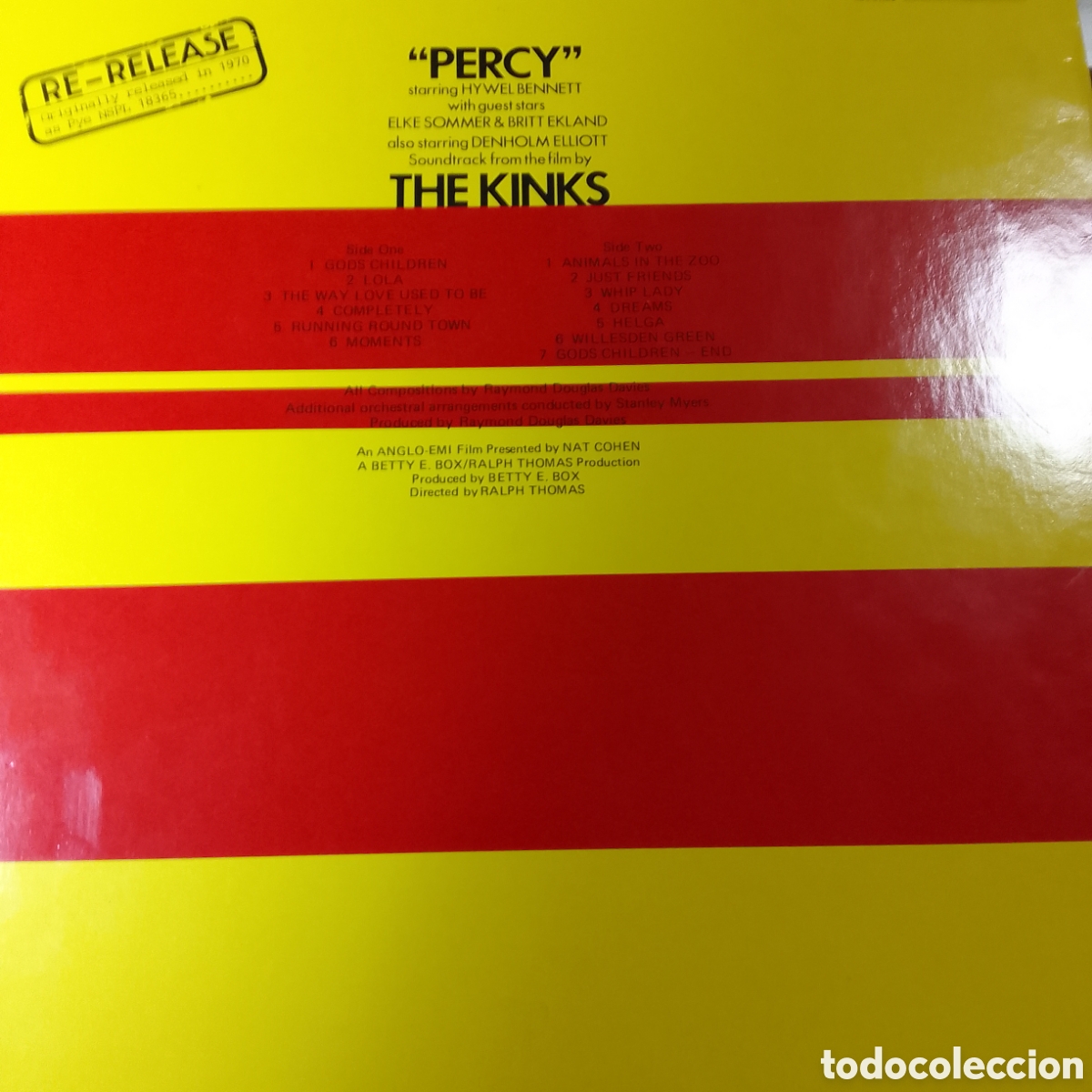 Discos de vinilo: THE KINKS PERCY ......... - Foto 2