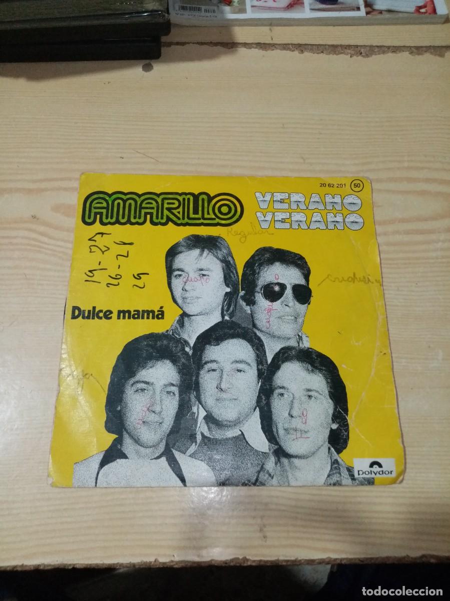 Discos de vinilo: AMARILLO. VERANO VERANO. DULCE MAM&Aacute;. C1V - Foto 1