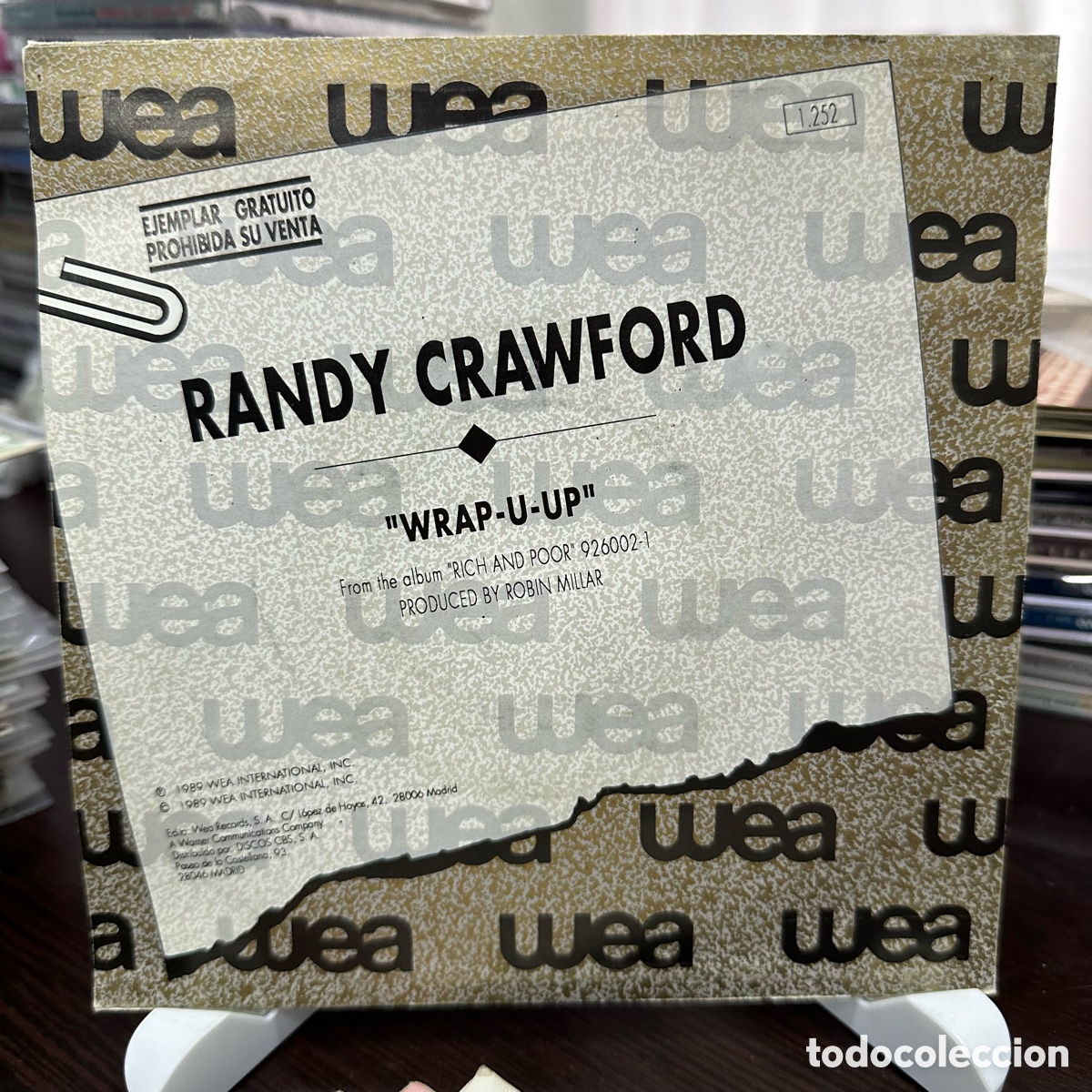 Discos de vinilo: Randy Crawford - Wrap-U-Up (7&rdquo;, Promo) - Foto 2