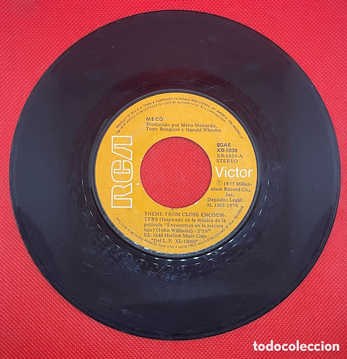 Discos de vinilo: Meco - THEME FROM CLOSE ENCOUNTERS- 1977 SOLO DISCO 7&rdquo; - Foto 1