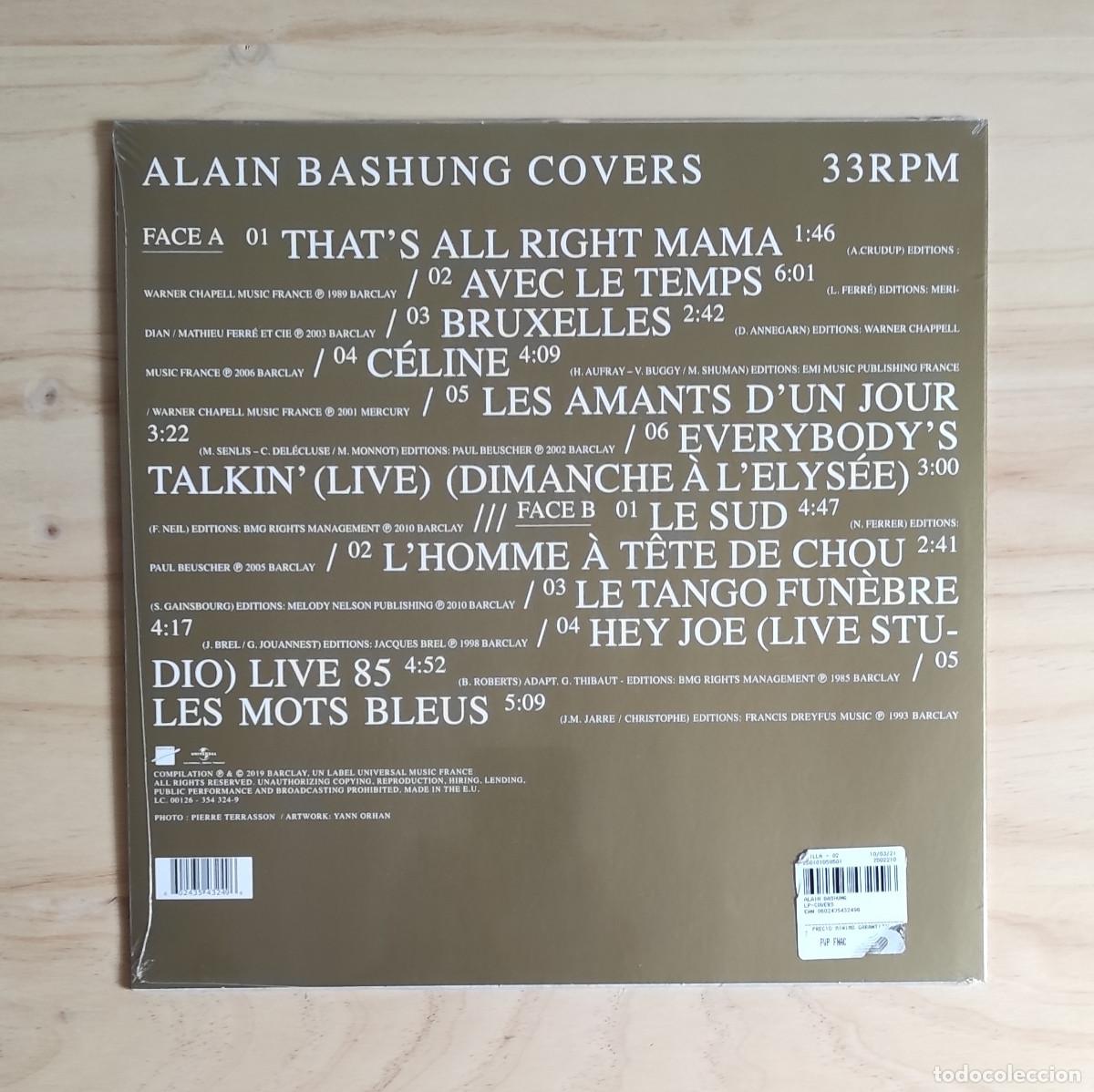 Discos de vinilo: Alain Bashung - Covers (2021) LP Nuevo - Foto 3