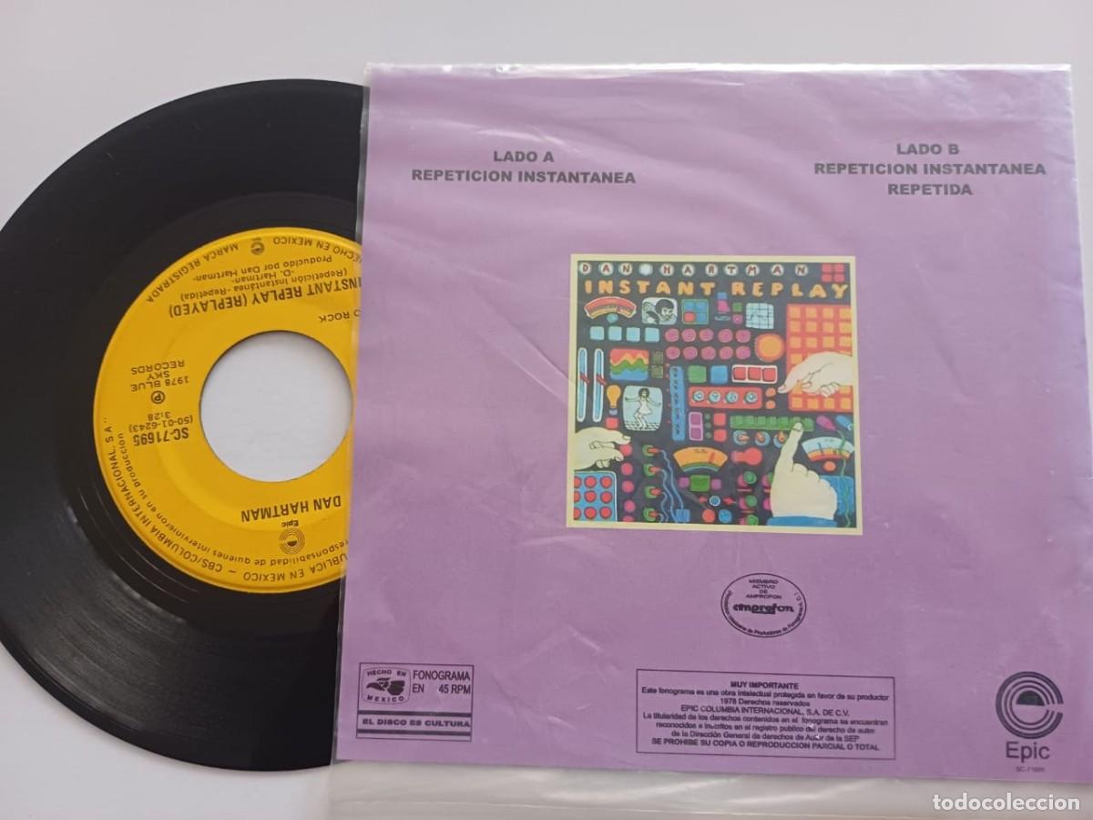 Discos de vinilo: Dan Hartman-Instant Replay-7&rdquo;MEXICO disco single-EPIC 1978 - Foto 2
