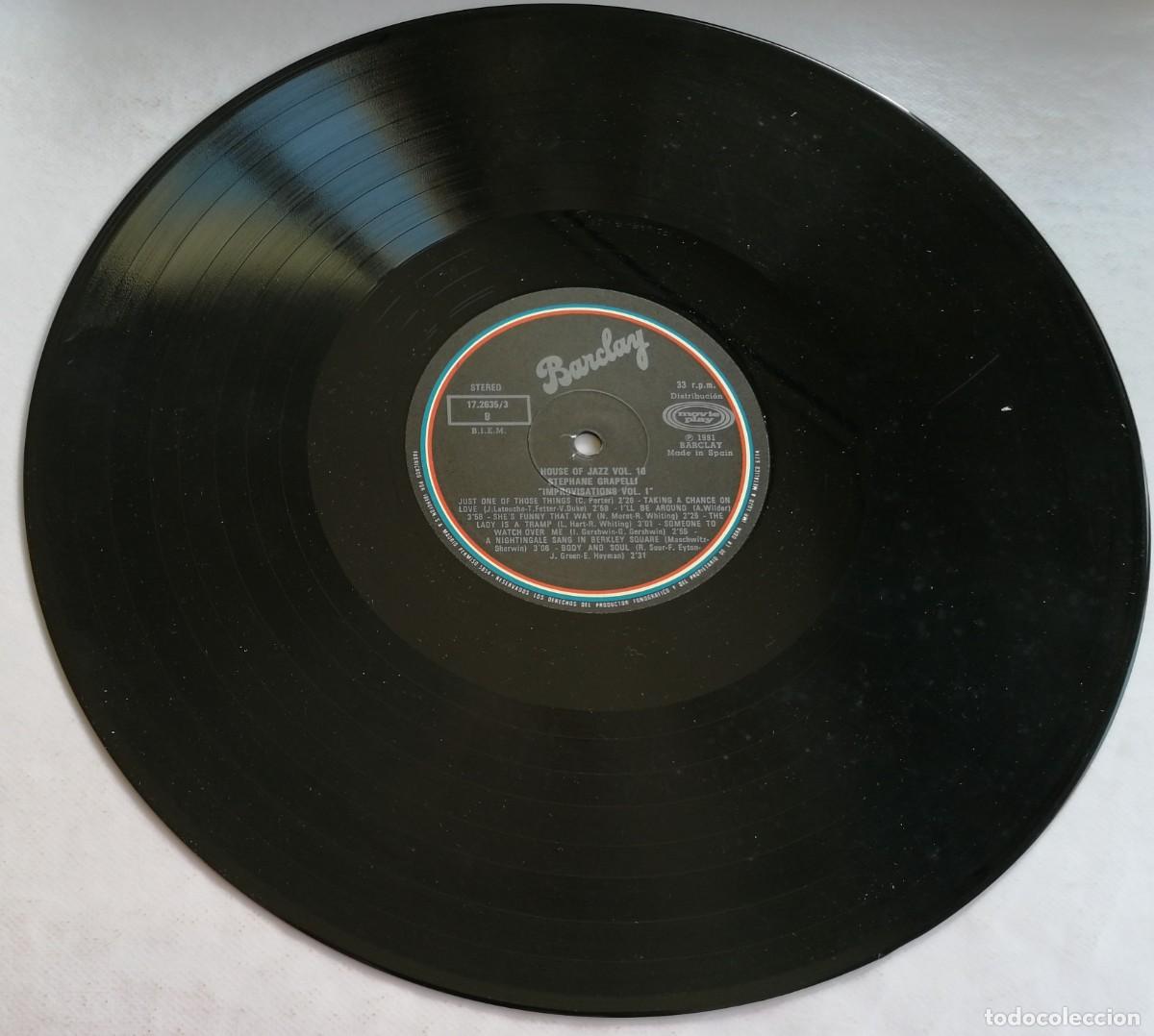 Discos de vinilo: St&eacute;phane Grappelli, Improvisations Vol.1, Blue Star 17.2635/3 - Foto 3
