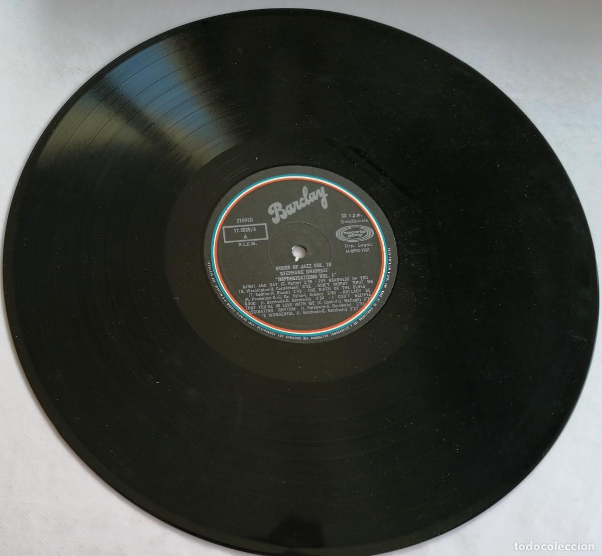 Discos de vinilo: St&eacute;phane Grappelli, Improvisations Vol.1, Blue Star 17.2635/3 - Foto 4