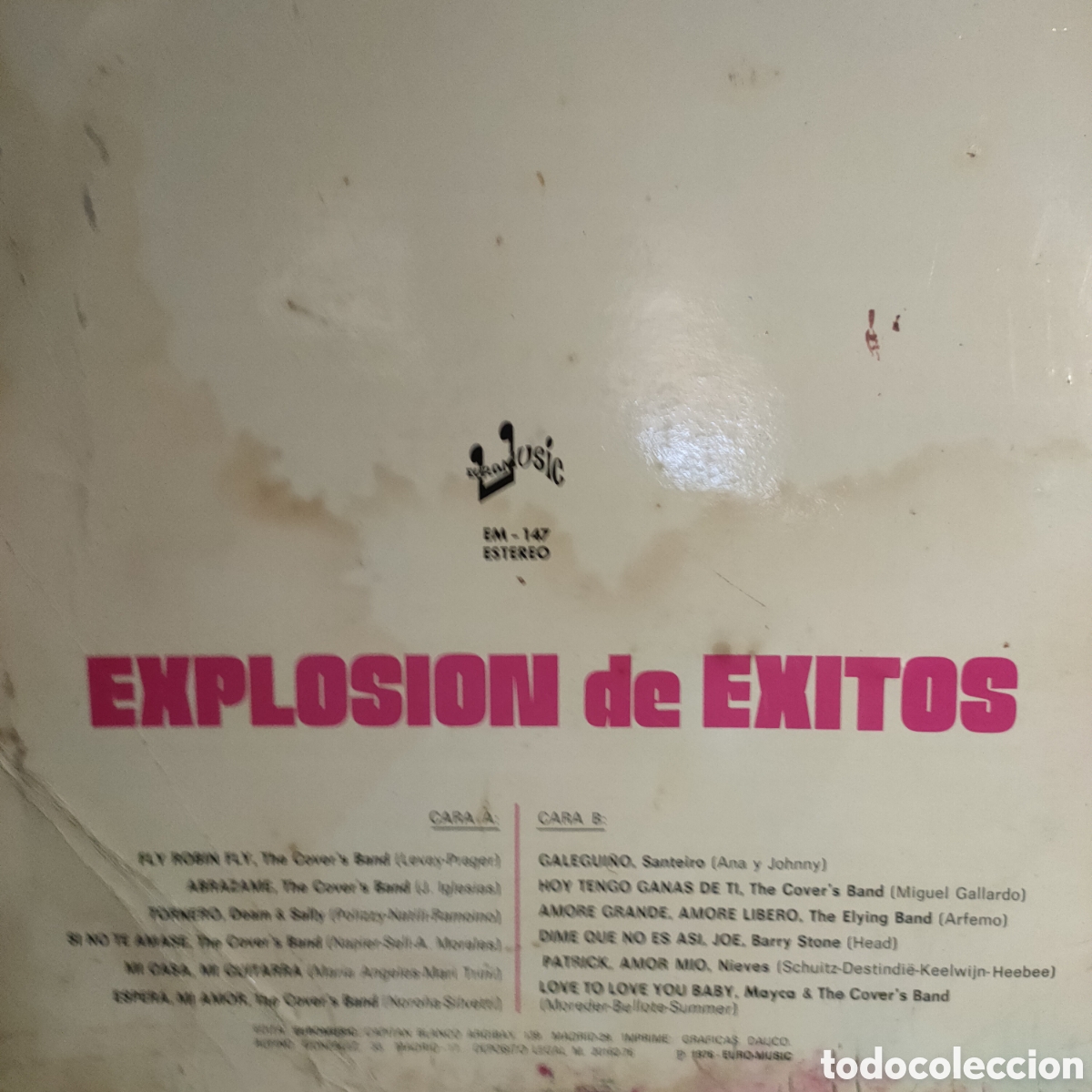 Discos de vinilo: Explosion De Exitos . 1976 original Spain LP disco 12&rdquo; vinilo - Foto 2