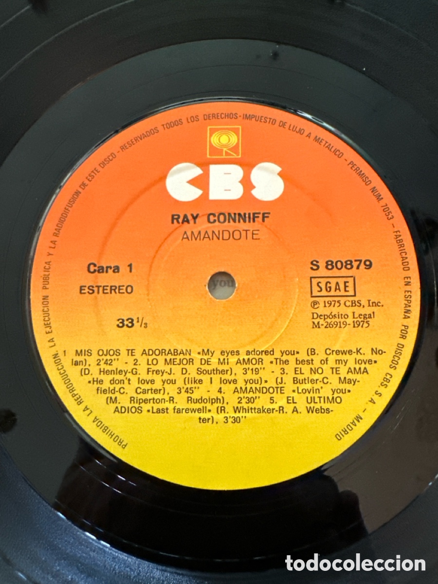 Discos de vinilo: LP - RAY CONNIFF - LOVIN YOU (SPAIN, CBS 1972) - Foto 3