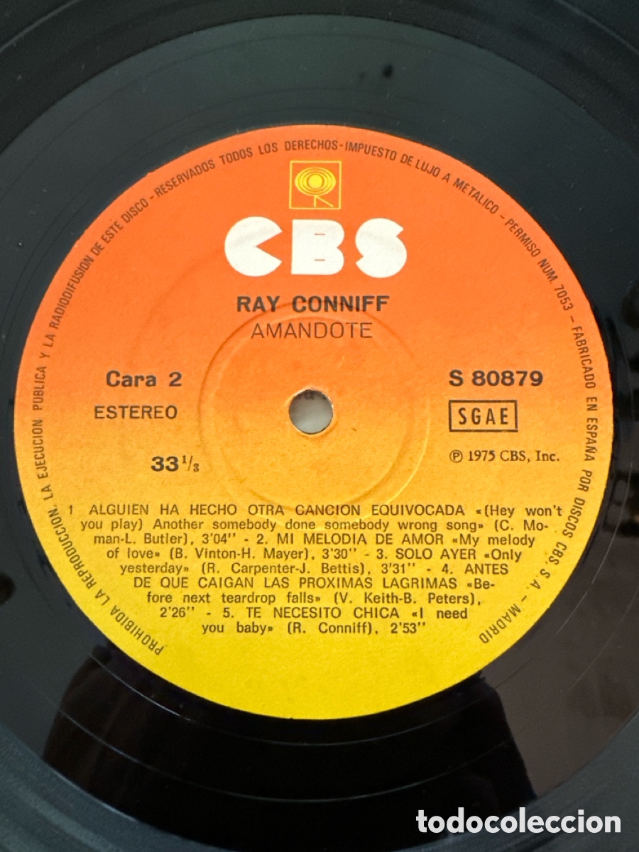 Discos de vinilo: LP - RAY CONNIFF - LOVIN YOU (SPAIN, CBS 1972) - Foto 5
