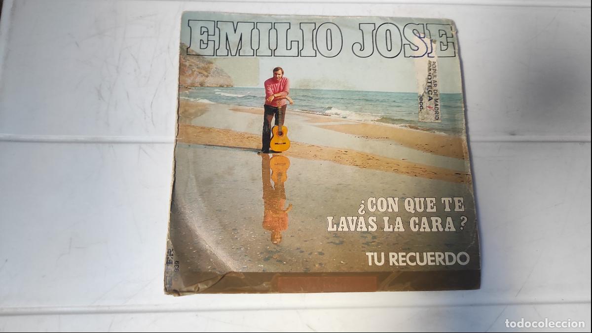 Discos de vinilo: SINGLE EMILIO JOSE - CON QUE TE LAVAS LA CARA? - Foto 1