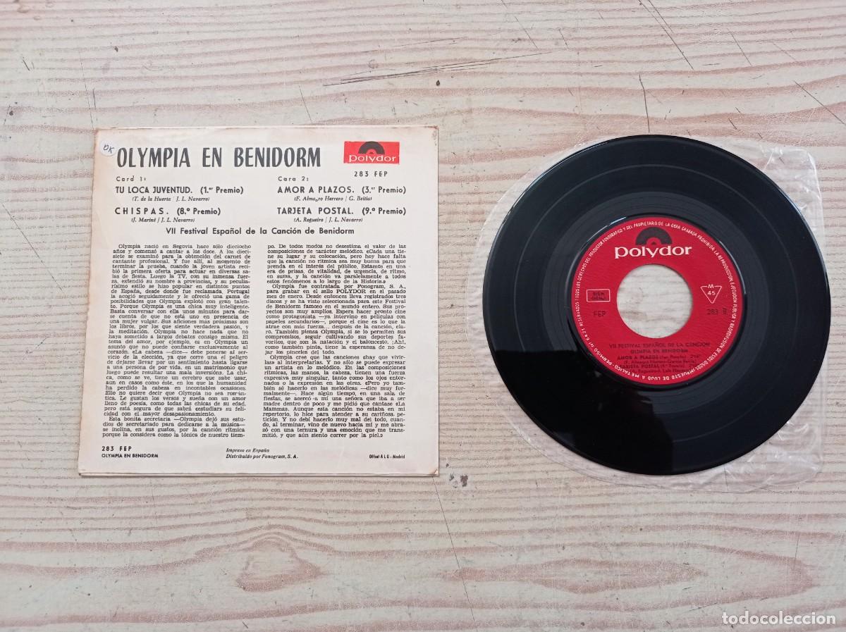 Discos de vinilo: Olympia En Benidorm - Tu Loca Juventud - Chispas - ETC - EP - Foto 2