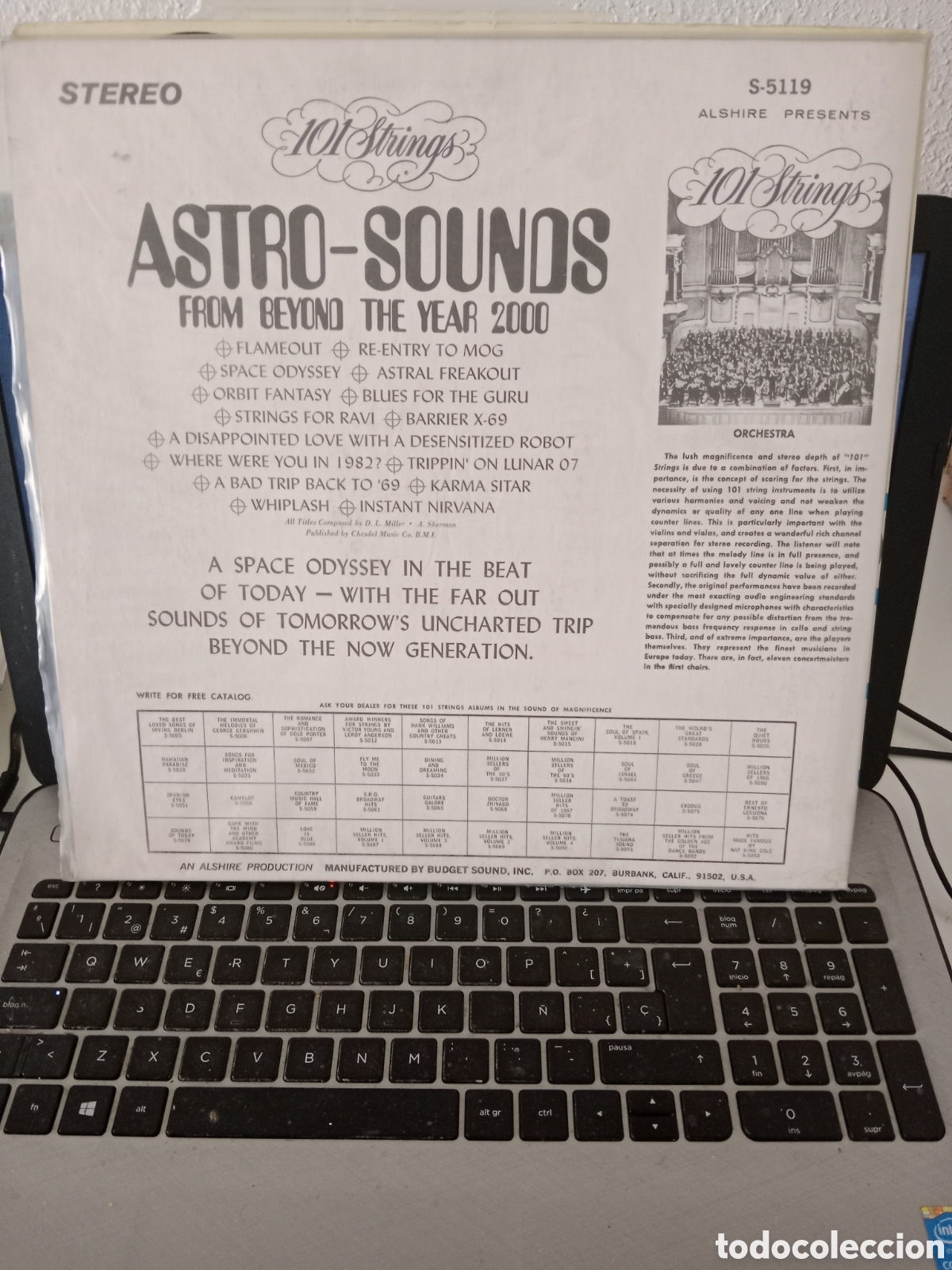 Discos de vinilo: 101 Strings - Astro sounds from beyond The year 2000 (EEUU 70s) - Foto 2