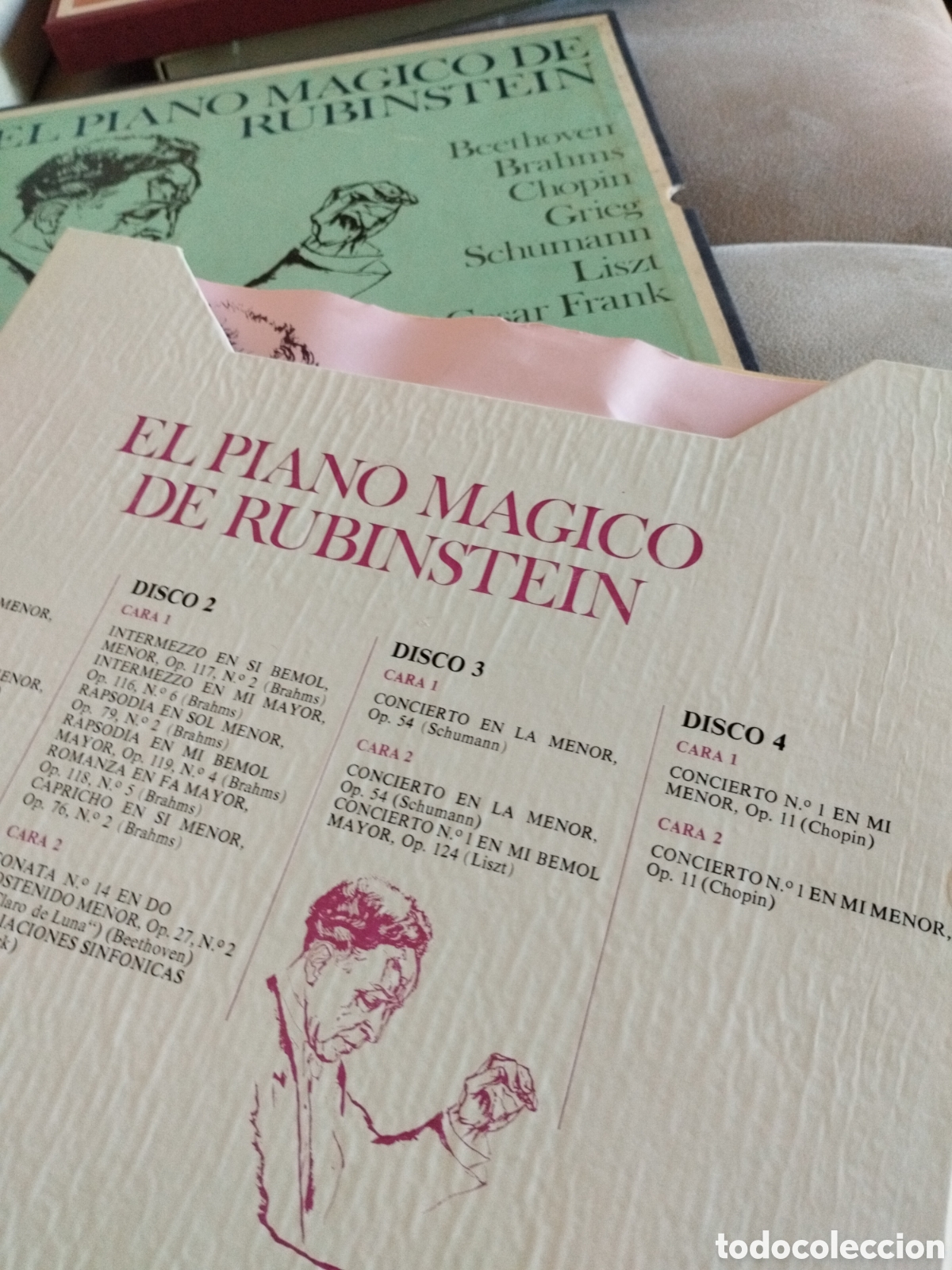 Dischi in vinile: *4 VINILOS DE EL PIANO M&Agrave;GICO DE RUBINSTEIN. (Rf:3)