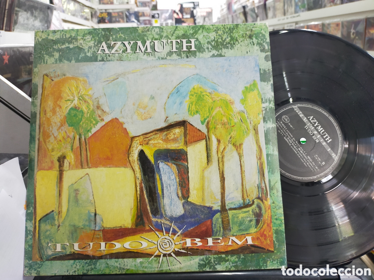 Discos de vinilo: Azymuth LP tudo bem brasil 1990 - Foto 1