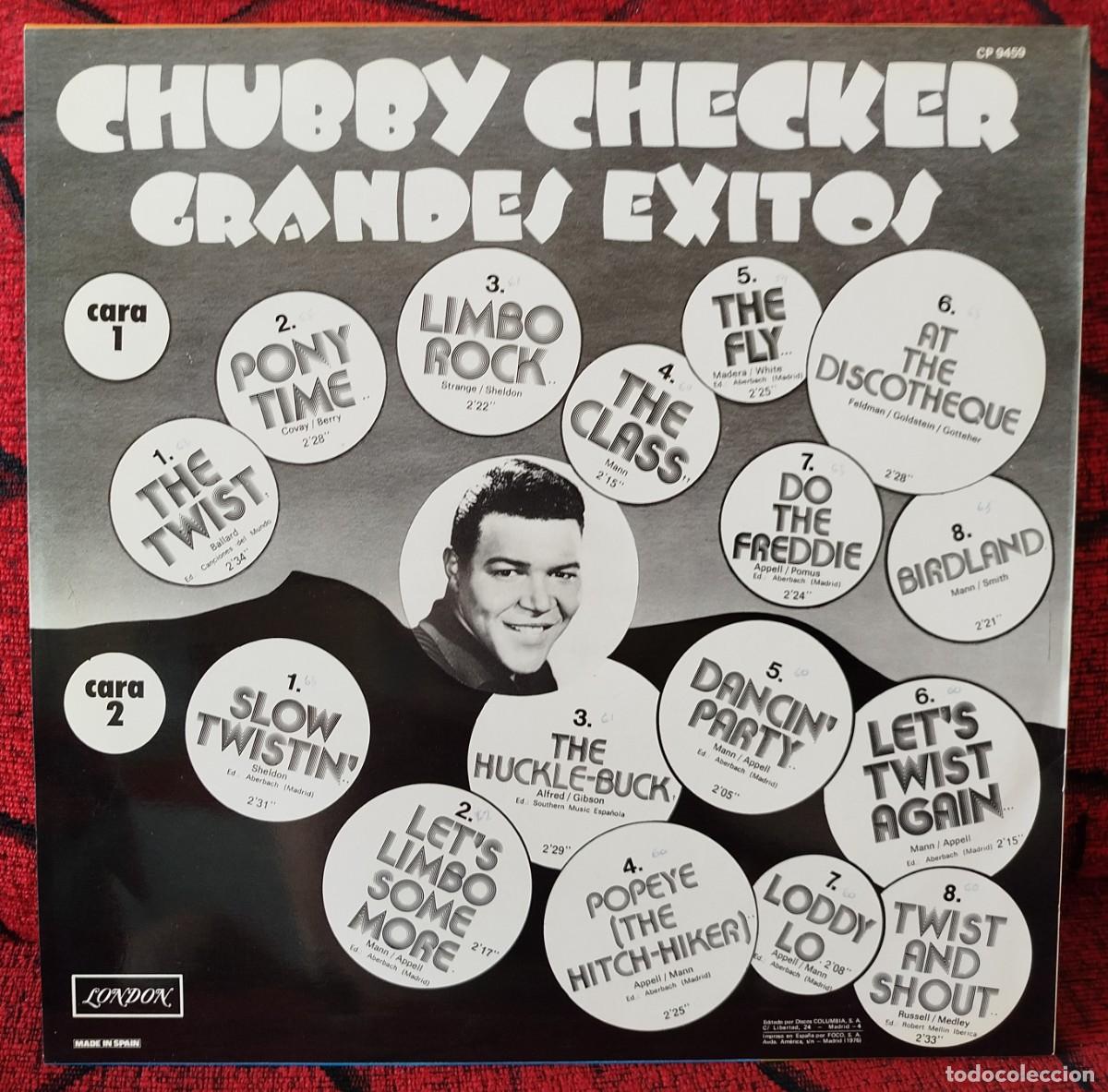 Discos de vinilo: CHUBBY CHECKER ** Grandes Exitos ** VINILO LP 1976 - Foto 2