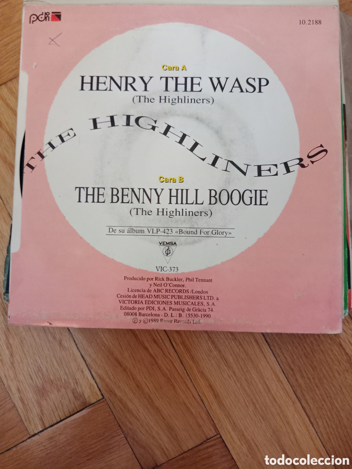Discos de vinilo: The Highliners - Henry The wasp - Foto 2