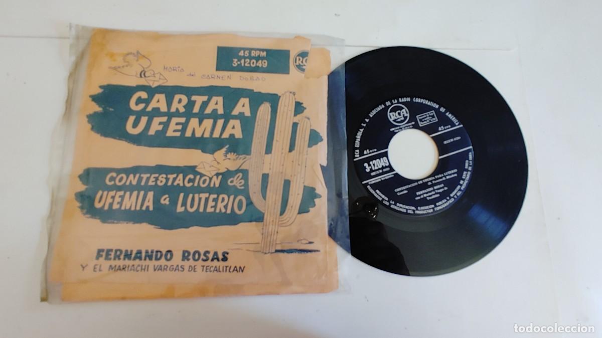 Discos de vinilo: FERNANDO ROSAS-SINGLE CARTA A UFEMIA - Foto 1
