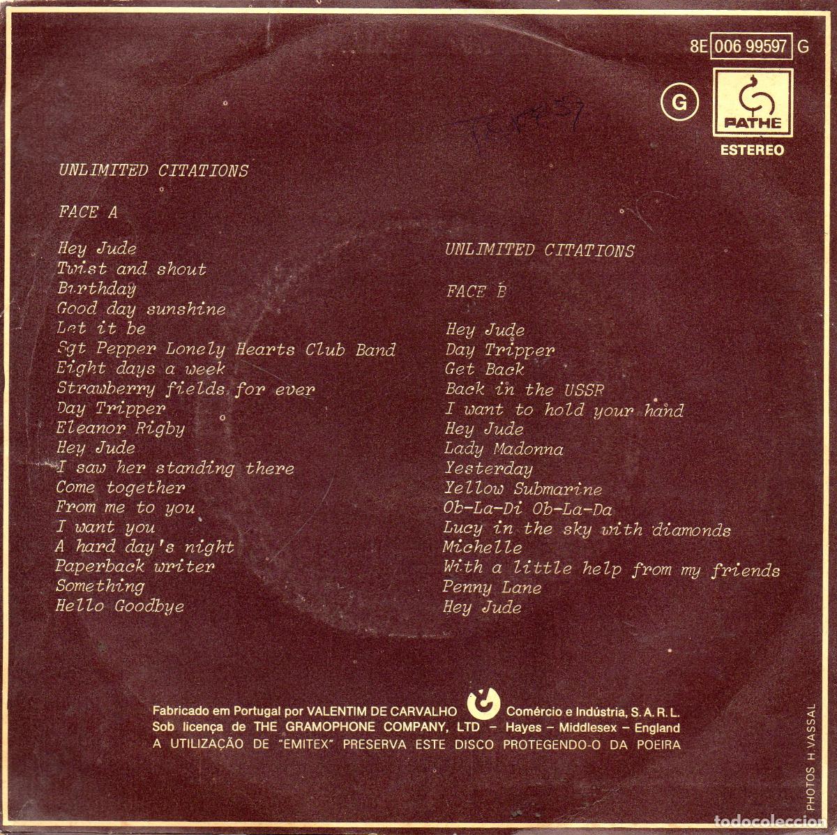 Discos de vinilo: CAFE CREME - UNLIMITED CITATIONS - SINGLE - 1977 - Foto 2