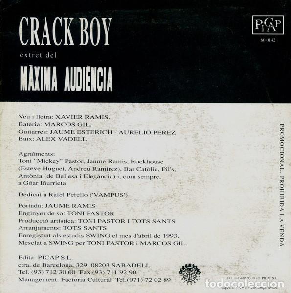 Discos de vinilo: Tots Sants &ndash; Crack Boy - Single Sided, Promo - Foto 2