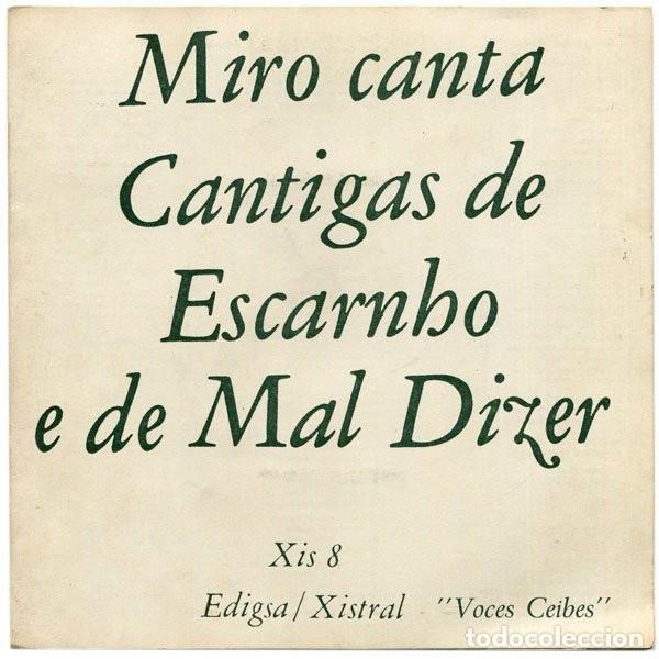 Discos de vinilo: Miro &ndash; Miro Canta Cantigas De Escarnho E Mal Dizer - Foto 1