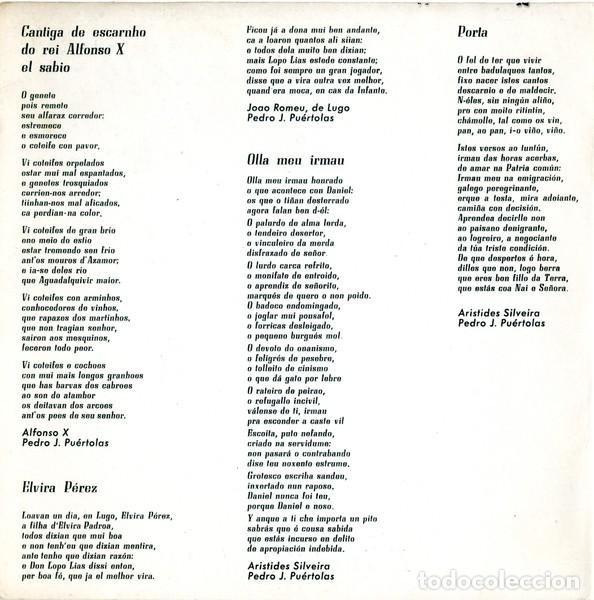 Discos de vinilo: Miro &ndash; Miro Canta Cantigas De Escarnho E Mal Dizer - Foto 4