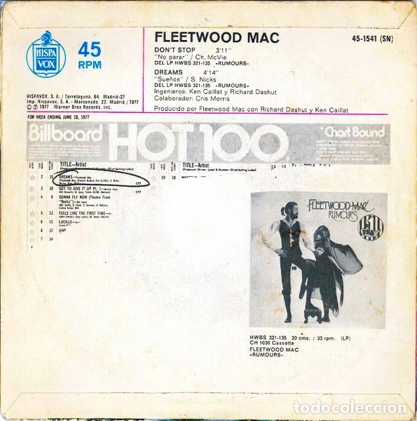 Discos de vinilo: Fleetwood Mac &ndash; Dont Stop / Dreams - Foto 2