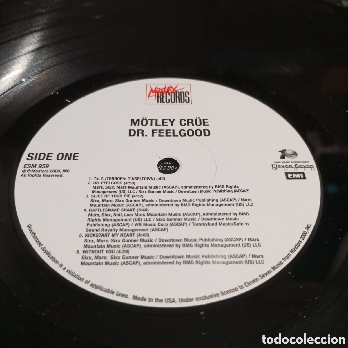 Discos de vinilo: M&Ouml;TLEY CR&Uuml;E - DR. FEELGOOD - LP - Foto 6
