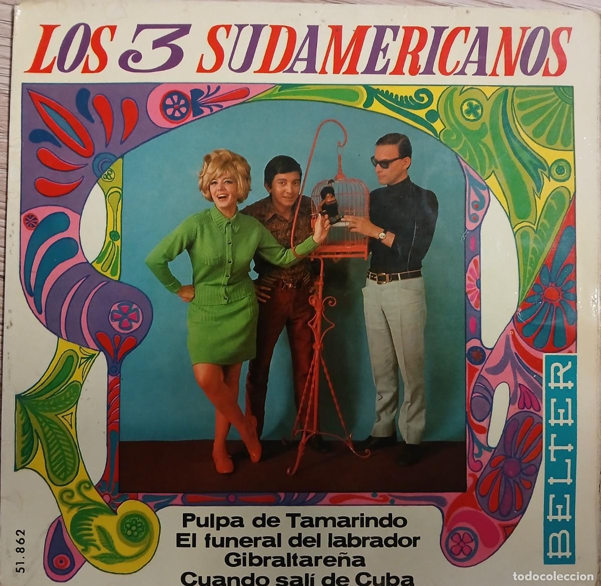 Discos de vinilo: Disco vinilo single Los tres sudamericanos - Foto 1