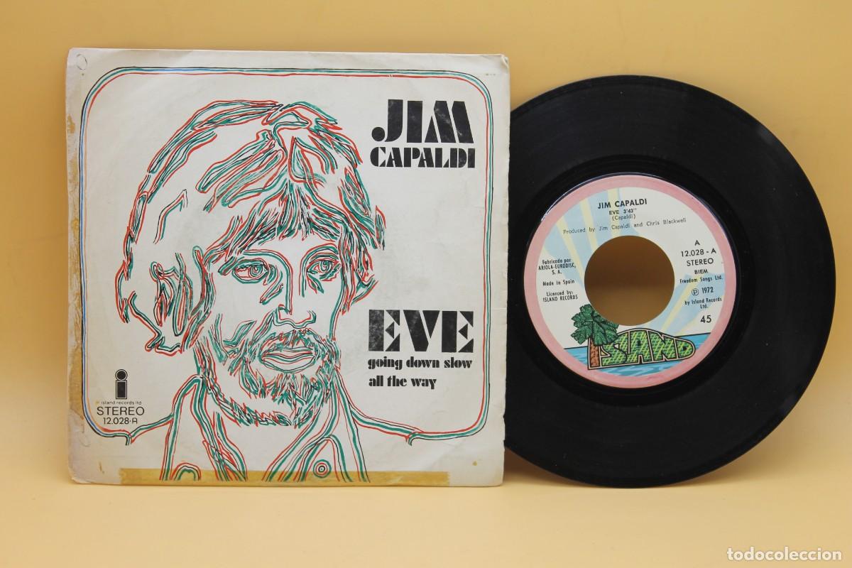 Discos de vinilo: JIM CAPALDI EVE SINGLE MADE IN SPAIN 1972 - Foto 1