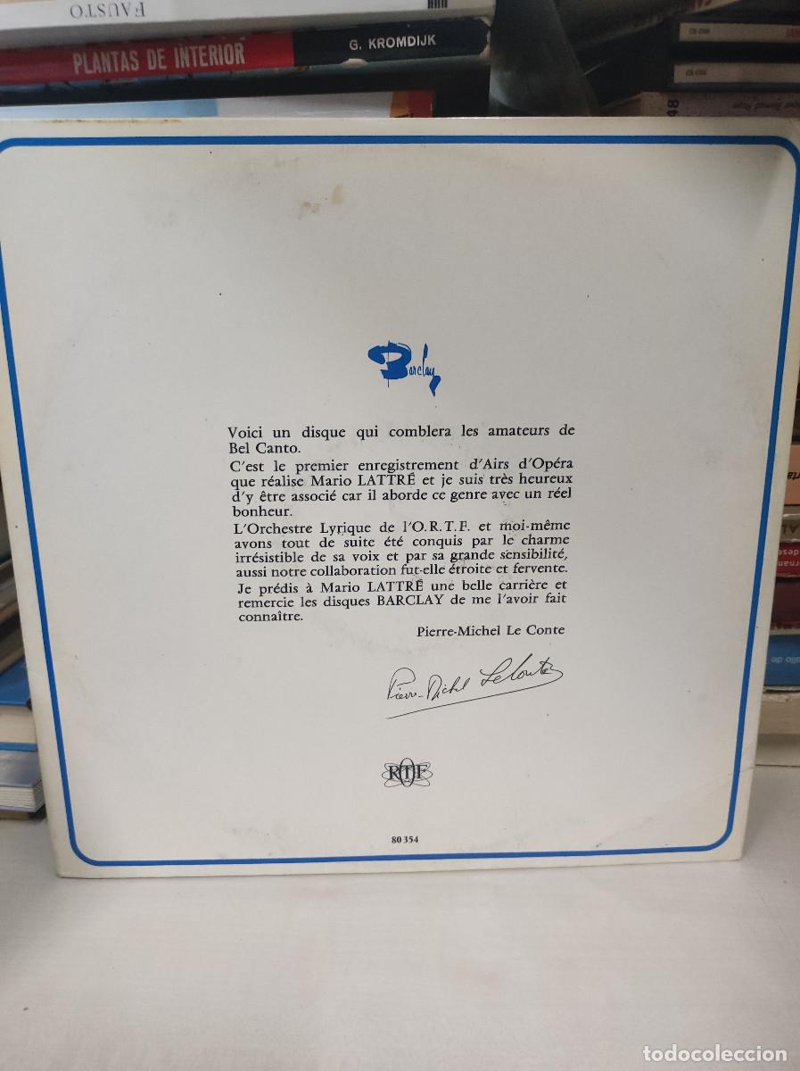 Discos de vinilo: Mario Lattre &ndash; Mario Lattr&eacute; - Foto 2