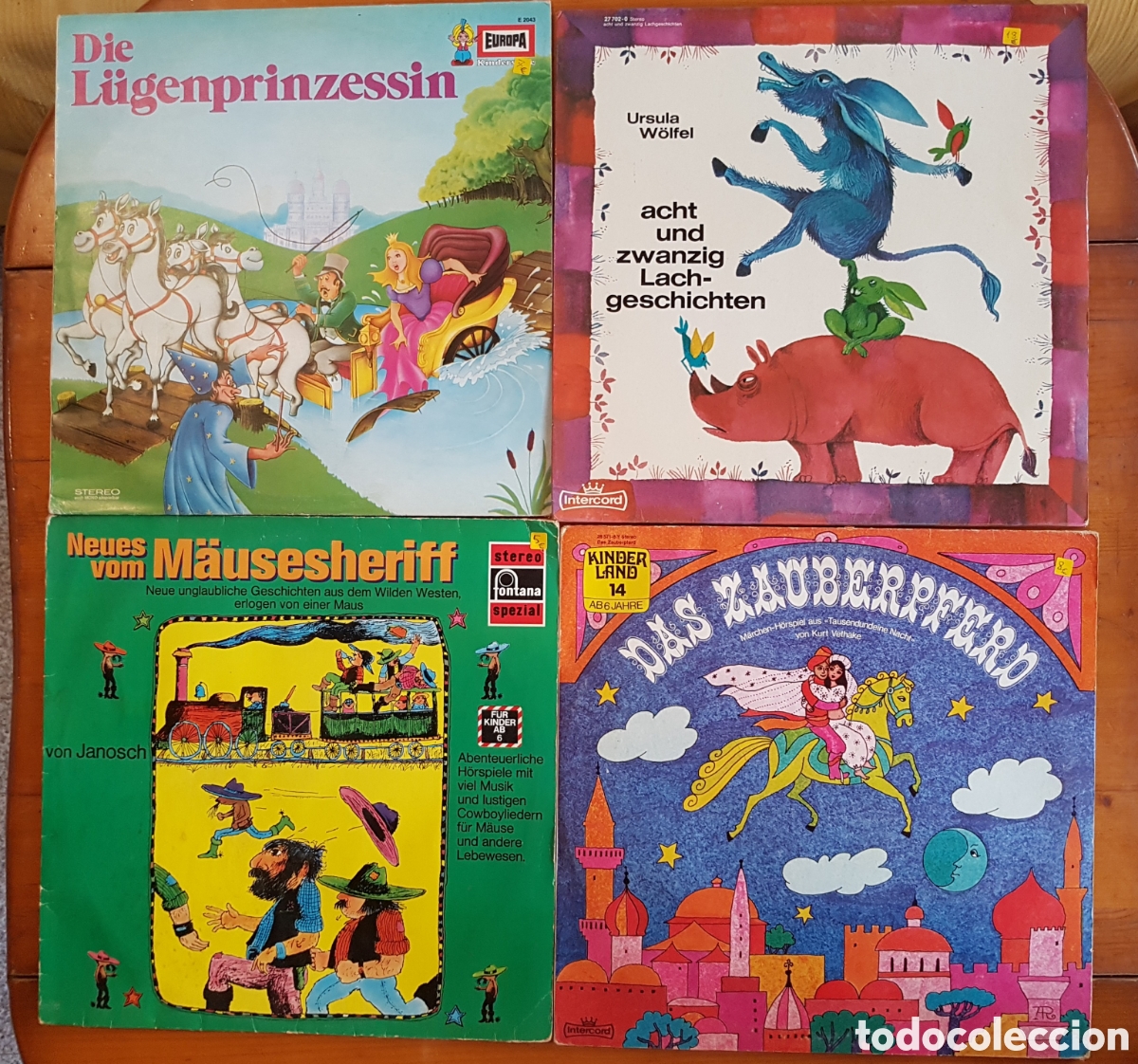 Discos de vinilo: e 4 discos vinilo de cuentos en alem&aacute;n - Foto 1