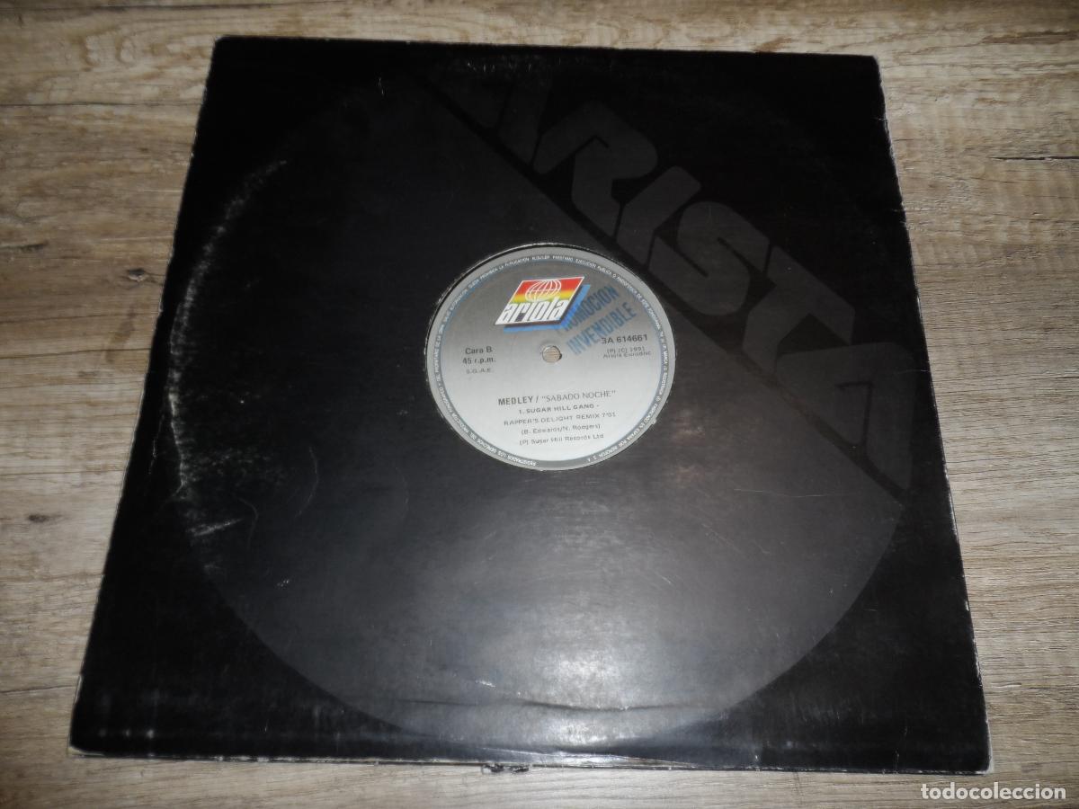 Discos de vinilo: SABADO NOCHE - MEDLEY REMIX - Foto 2