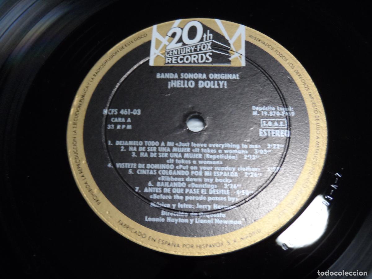 Discos de vinilo: HELLO DOLLY - BANDA SONORA (SPAIN 1969) - Foto 3