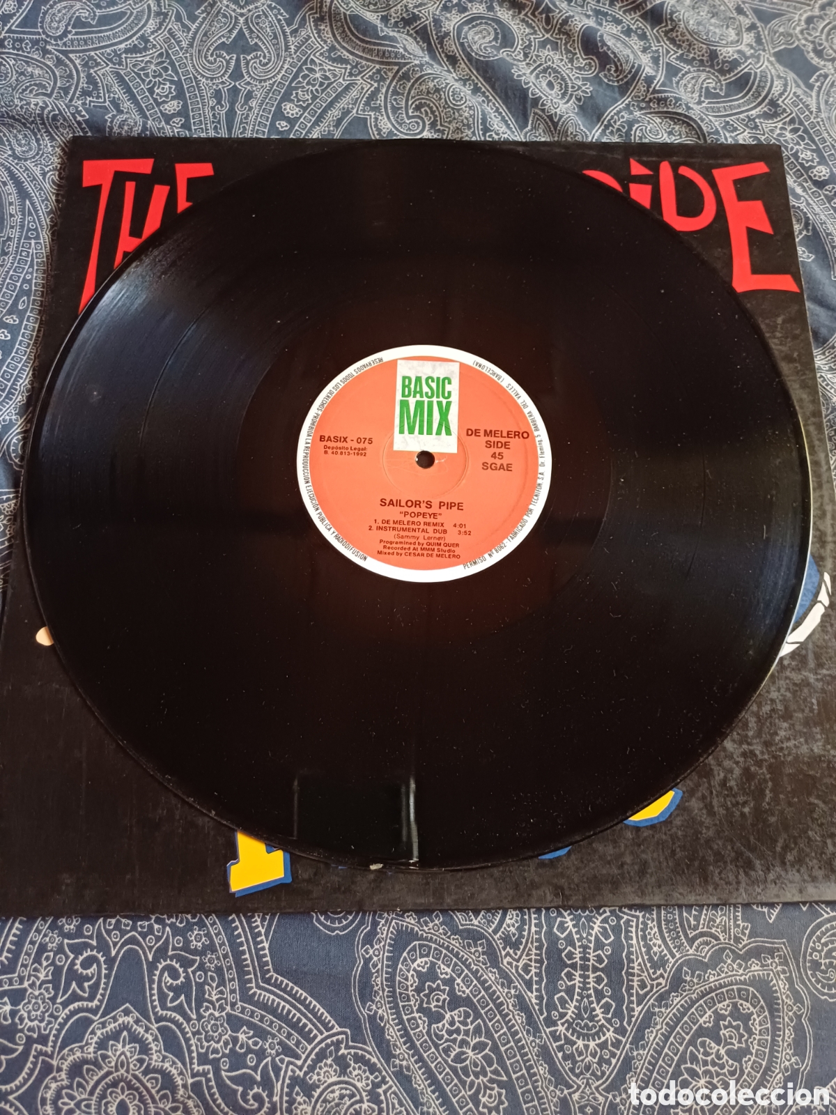 Discos de vinilo: The sailors pipe Popeye Blanco y Negro Techno - Foto 2
