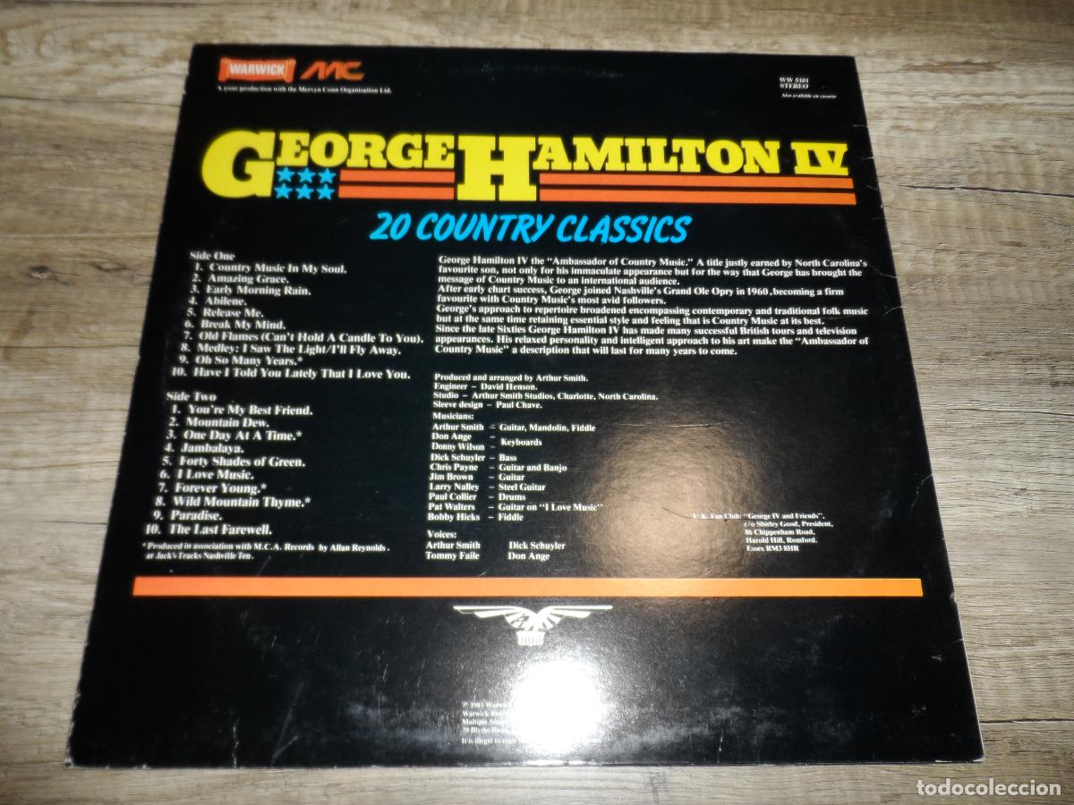 Discos de vinilo: George Hamilton IV - 20 Country Classics - Foto 2