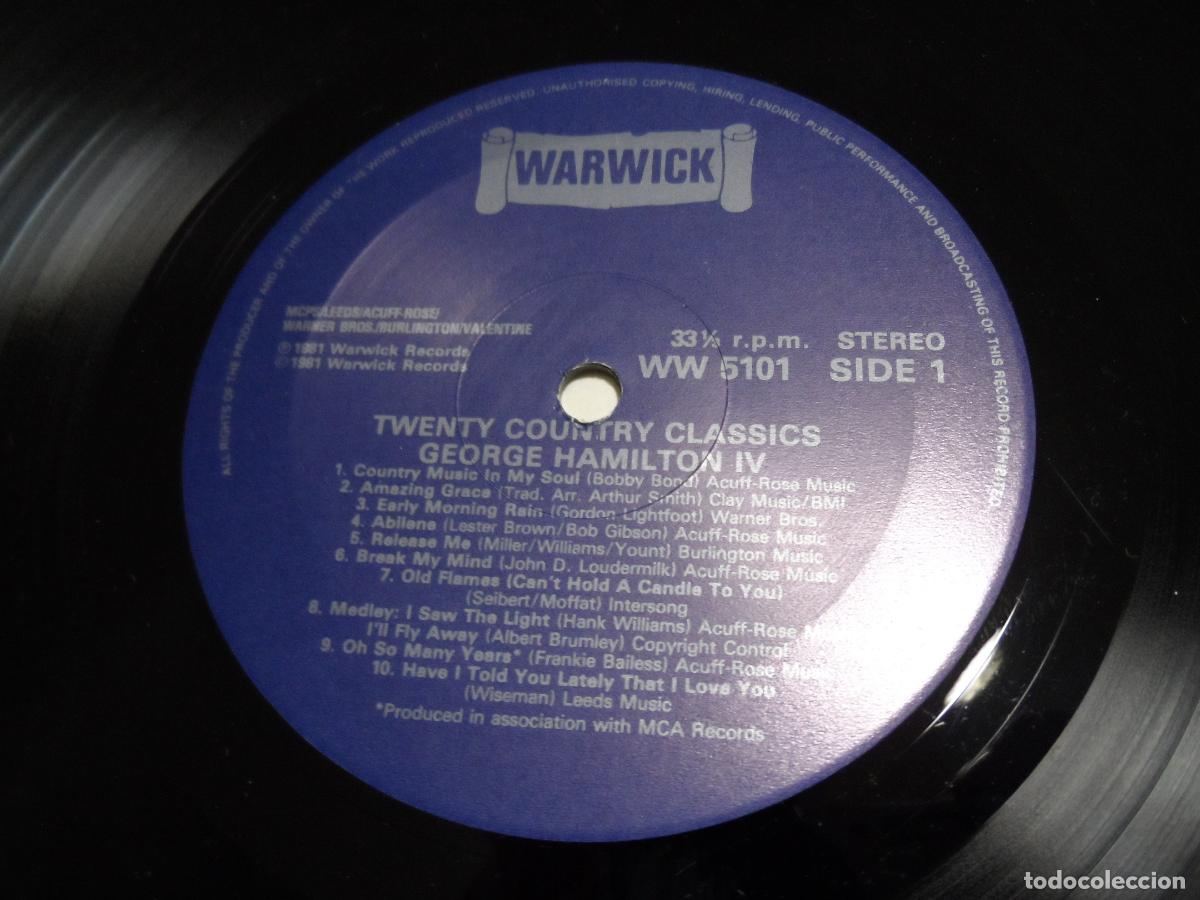 Discos de vinilo: George Hamilton IV - 20 Country Classics - Foto 3