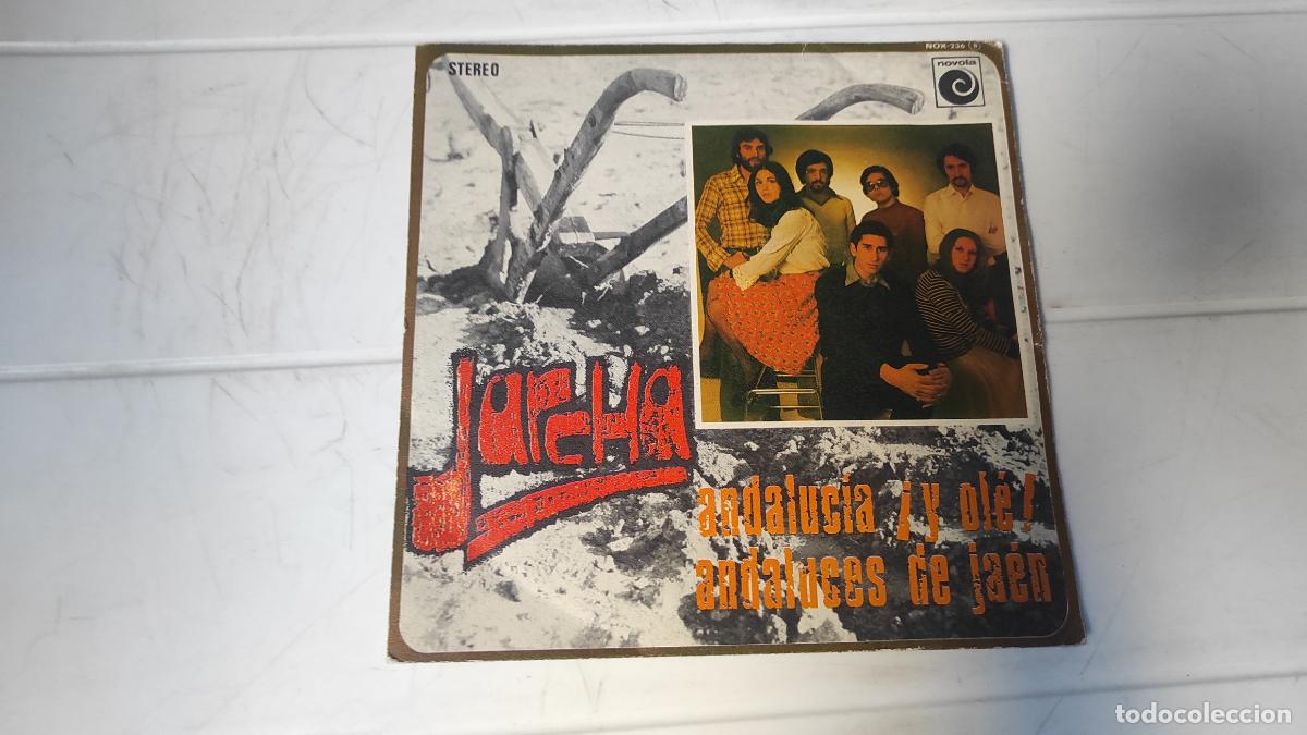 Discos de vinilo: SINGLE JARCHA - ANDALUC&Iacute;A &iexcl;Y OL&Eacute;! - Foto 1