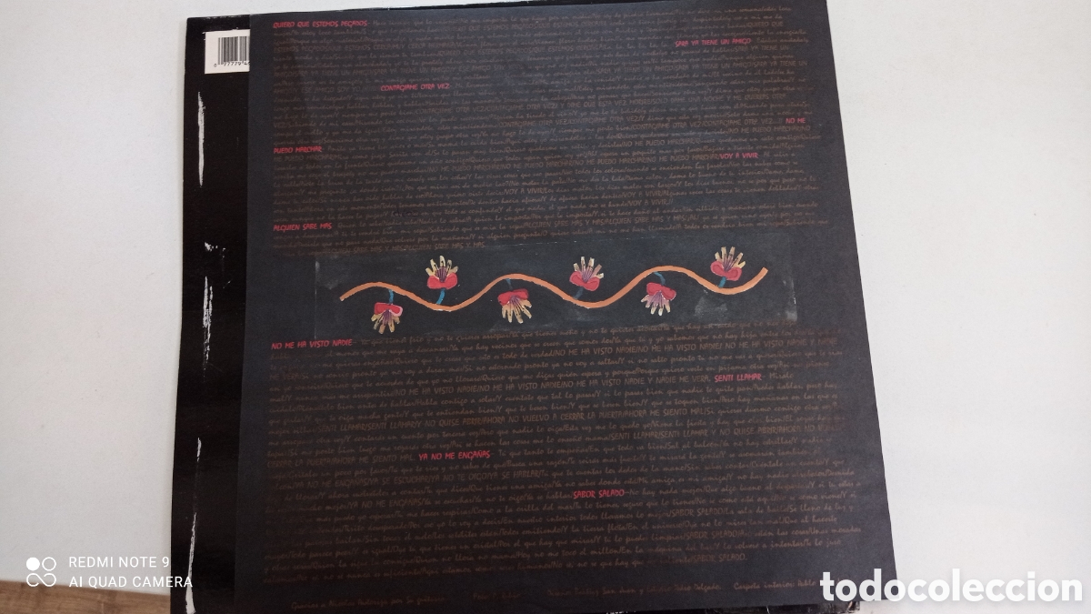 Discos de vinilo: LOS RONALDOS - Sabor Salado - LP EMI ODEON ESPA&Ntilde;A 1990 - Foto 4