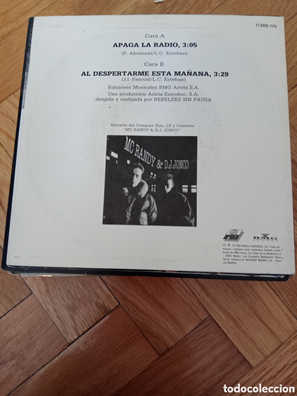 Discos de vinilo: MC Randy & Dj Jonco - Apaga la radio - Foto 2